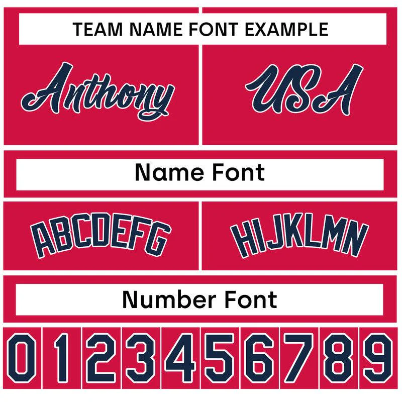 Custom Powder BLue Red Authentic Baseball Jersey-3