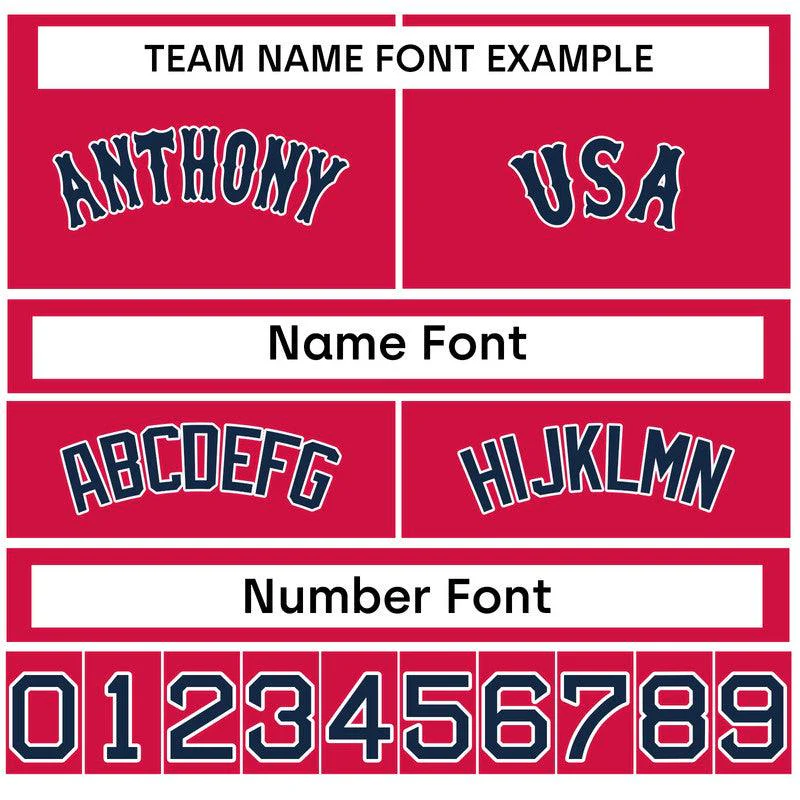 Custom Powder BLue Red Authentic Baseball Jersey-2